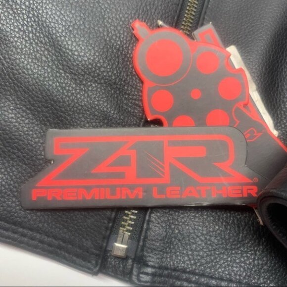 ❤️ NWT Z-1R 243 Leather Moto Jacket Black Zip Out Liner Motorcycle - Picture 10 of 16